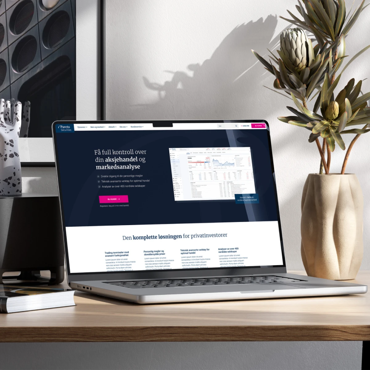 Projektet för Pareto Securities